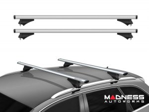 Alfa Romeo Stelvio Roof Rack Cross Bars - for models w/ factory roof rails - Silver (2018 - 2025)